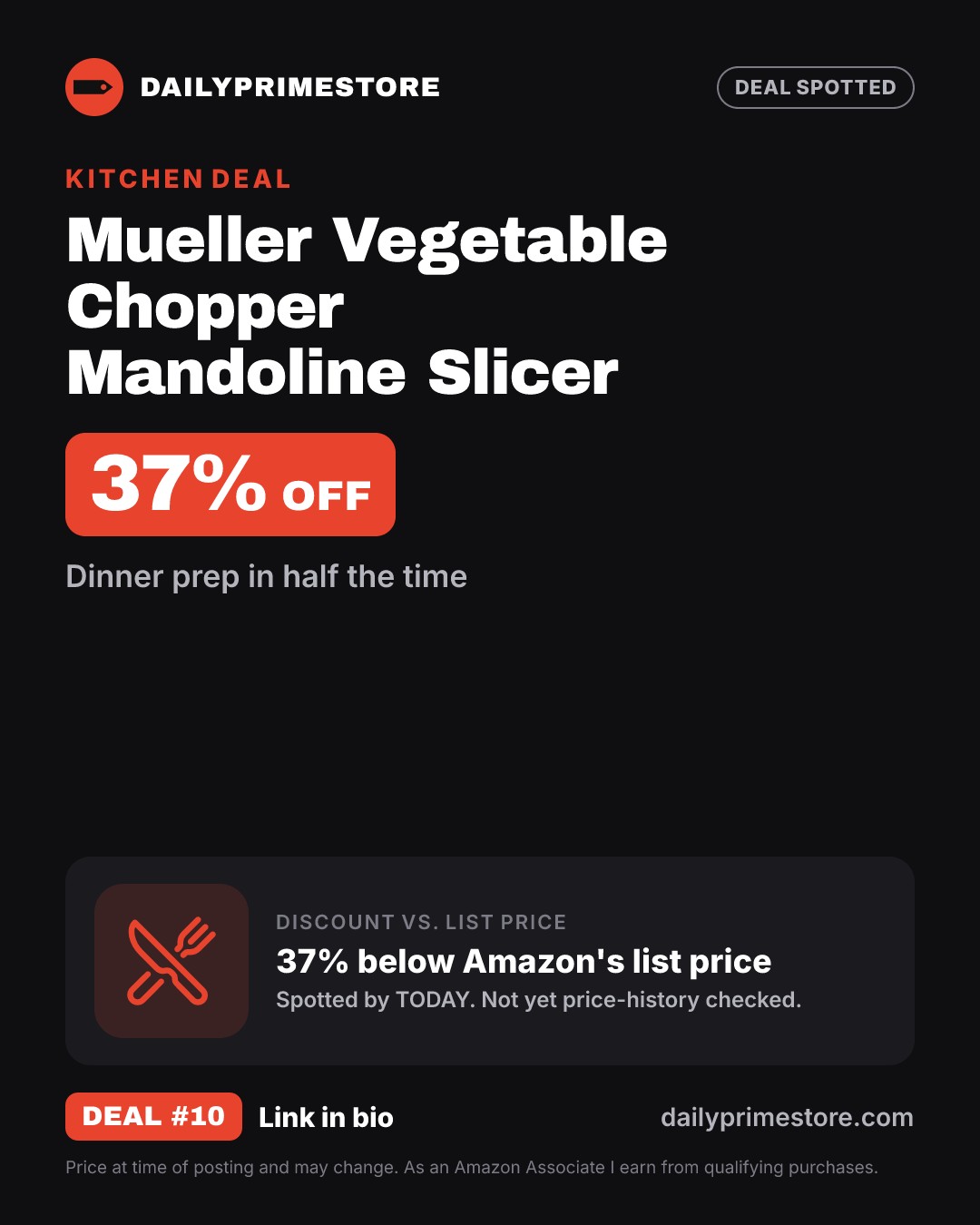 37% off: Mueller Vegetable Chopper Mandoline Slicer