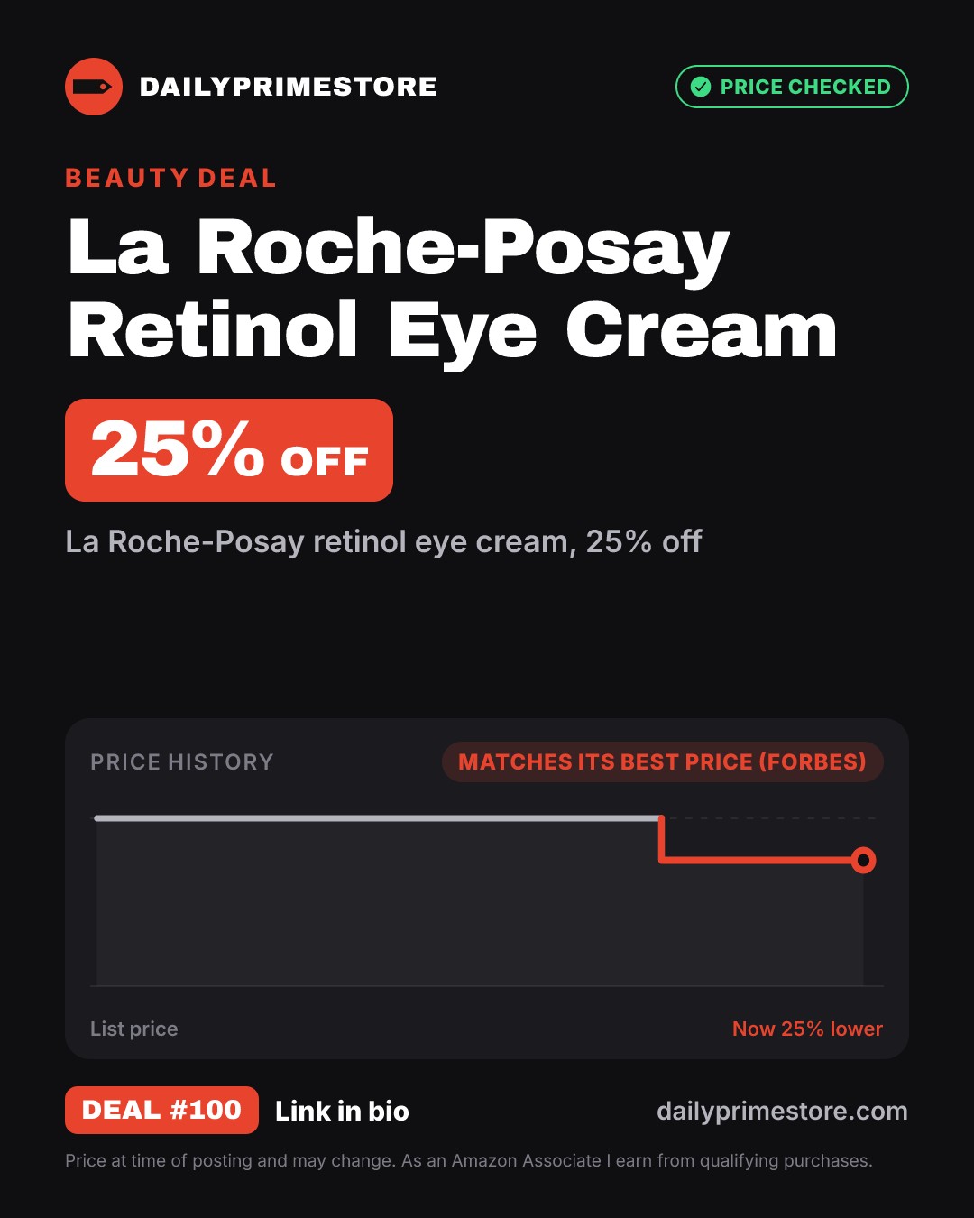 25% off: La Roche-Posay Retinol Eye Cream