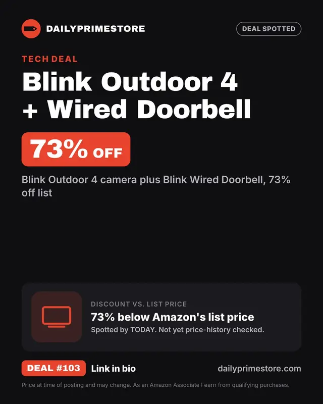 Blink Outdoor 4 + Wired Doorbell