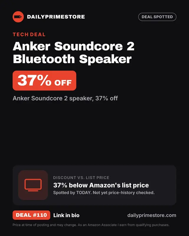 Anker Soundcore 2 Bluetooth Speaker