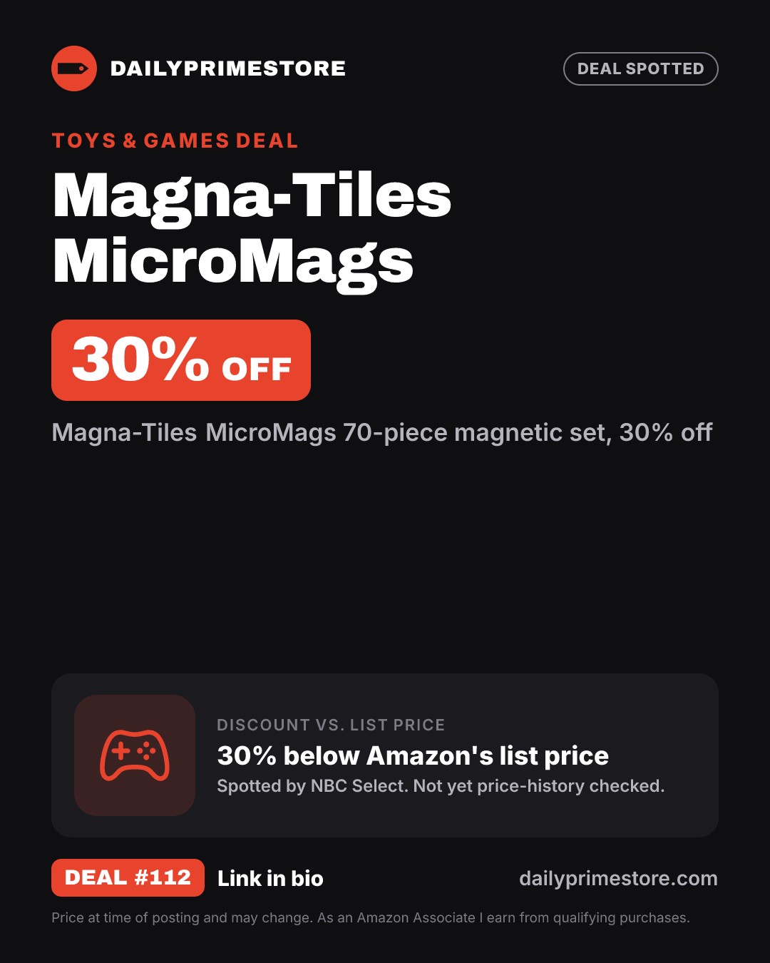 30% off: Magna-Tiles MicroMags Deluxe Set