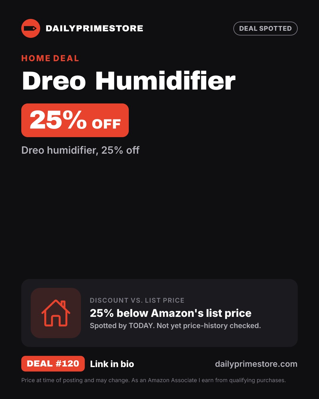 25% off: Dreo Humidifier