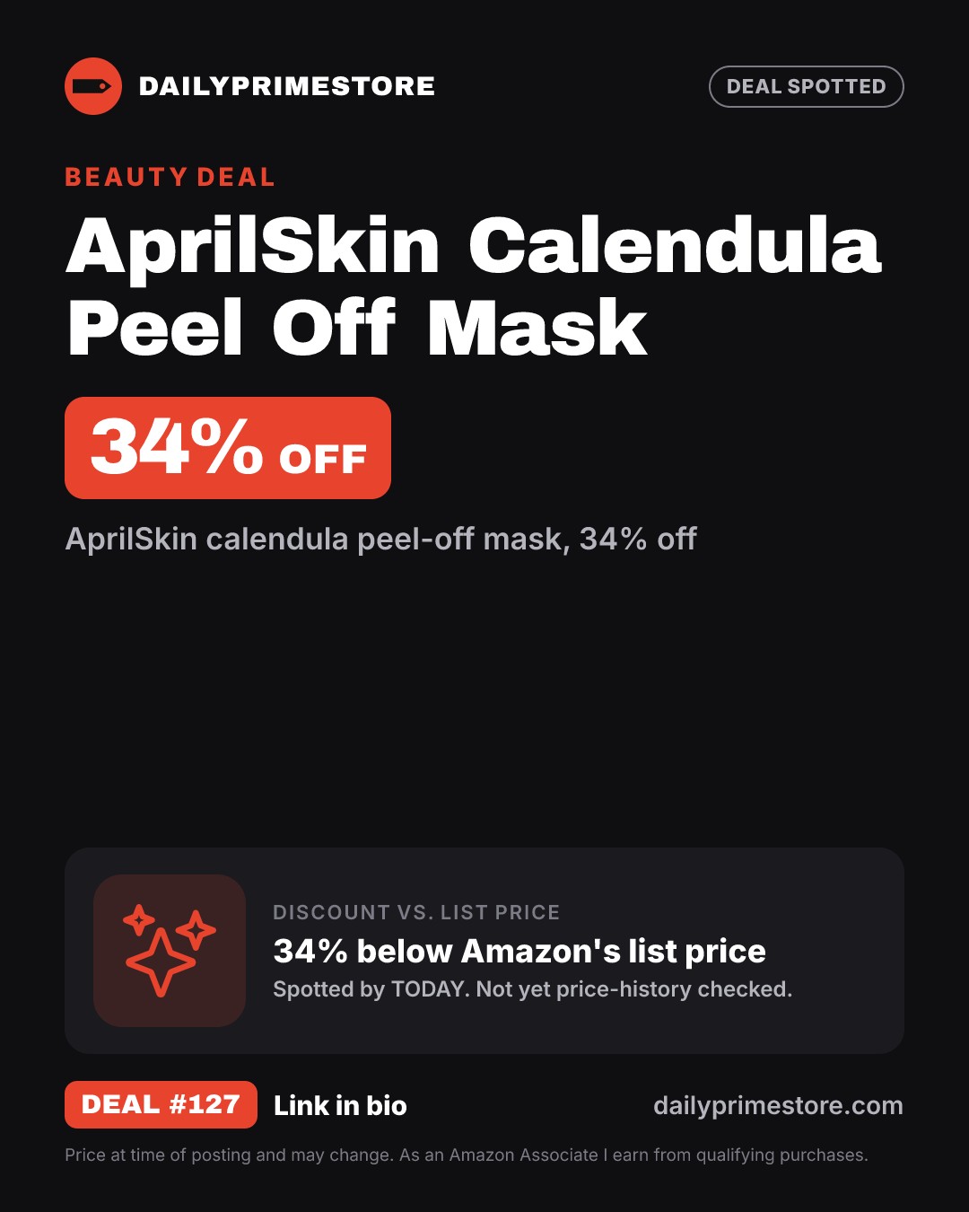 34% off: AprilSkin Calendula Peel Off Mask