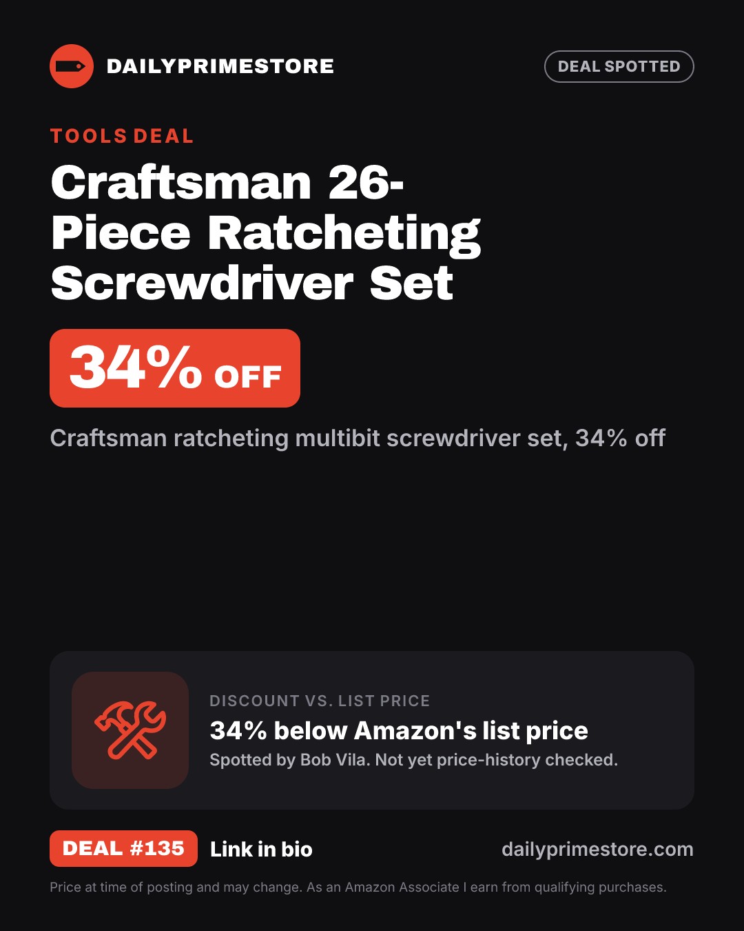 34% off: Craftsman 26-Piece Ratcheting Screwdriver Set