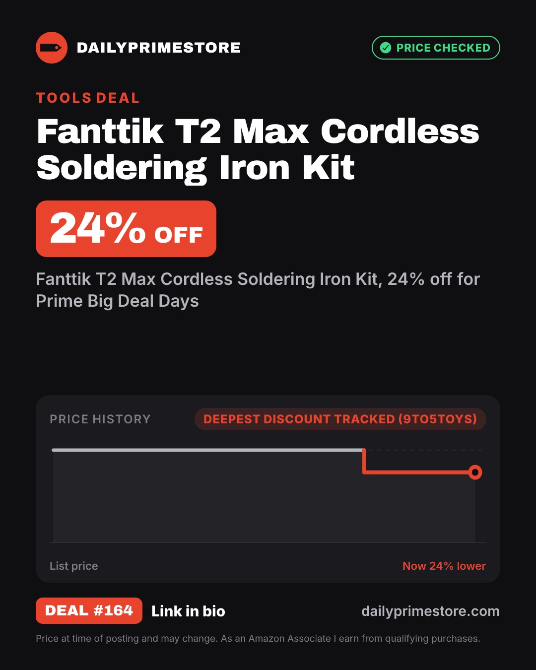 24% off: Fanttik T2 Max Cordless Soldering Iron Kit