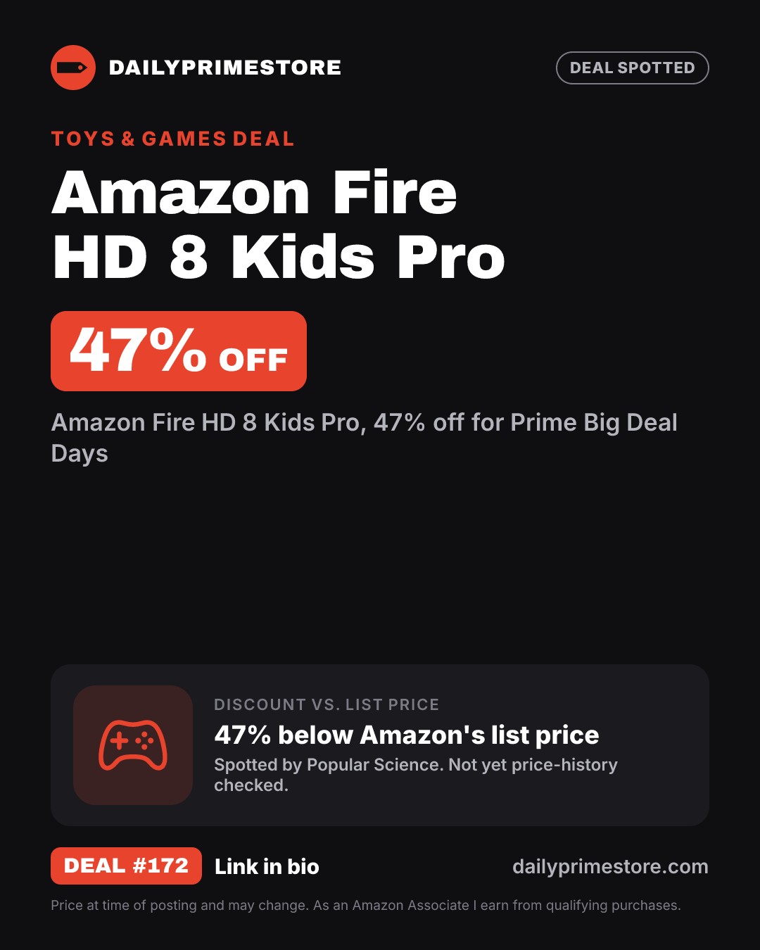 47% off: Amazon Fire HD 8 Kids Pro
