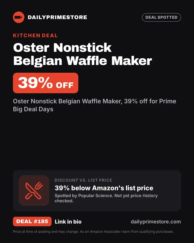 Oster Nonstick Belgian Waffle Maker