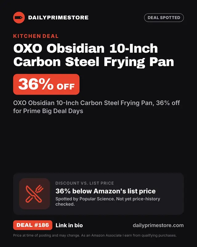 OXO Obsidian 10-Inch Carbon Steel Frying Pan