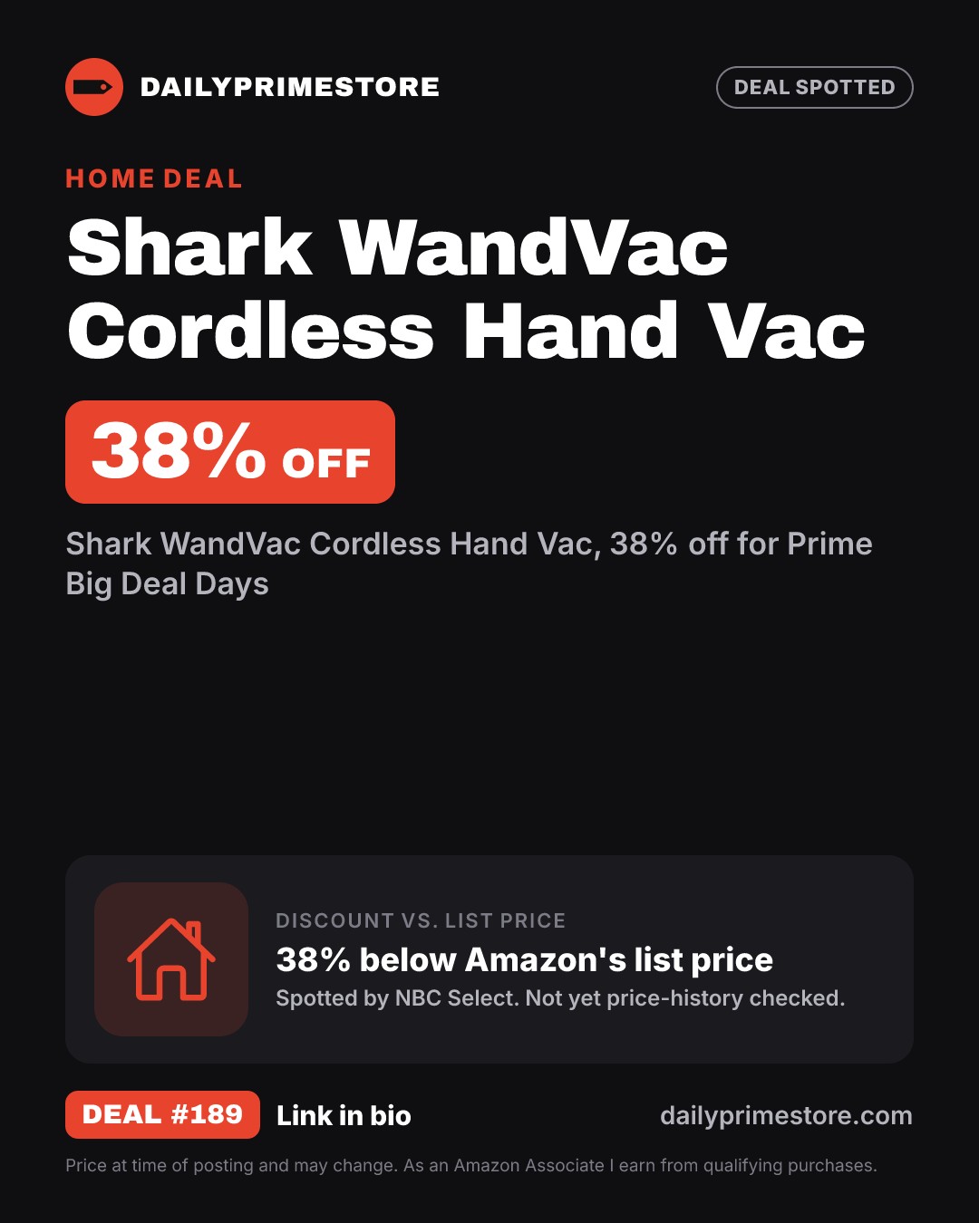 38% off: Shark WandVac Cordless Hand Vac