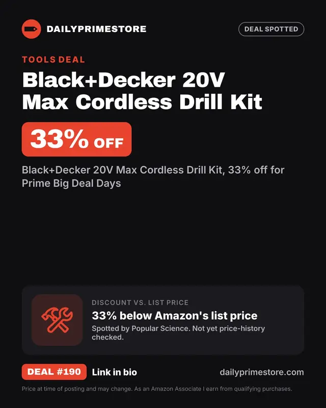 Black+Decker 20V Max Cordless Drill Kit