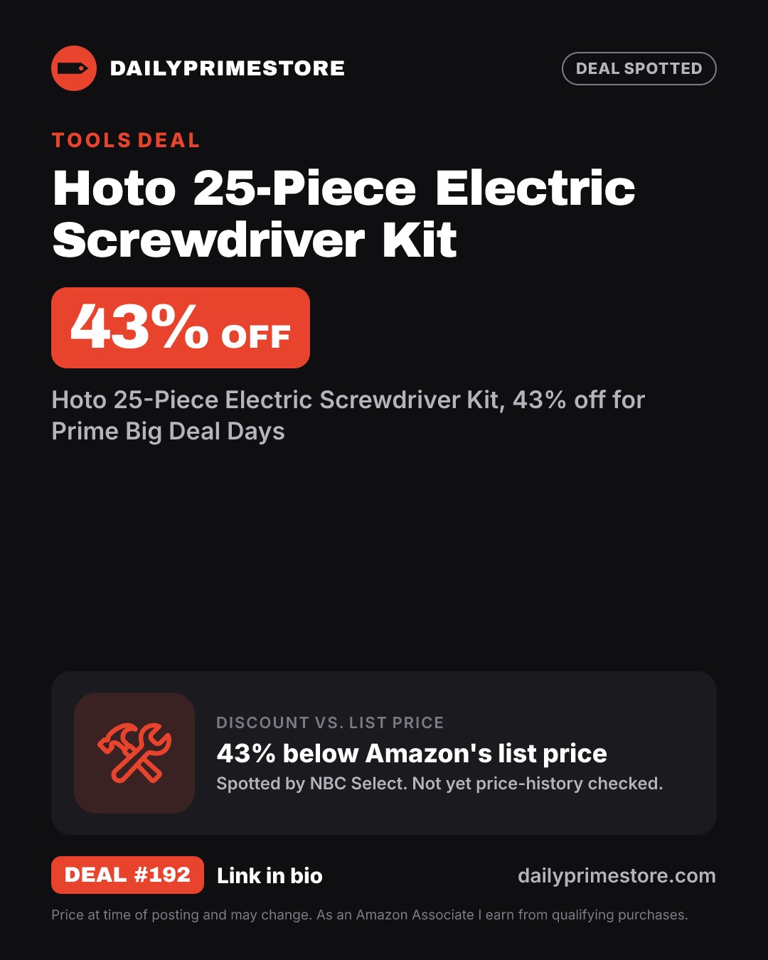 43% off: Hoto 25-Piece Electric Screwdriver Kit