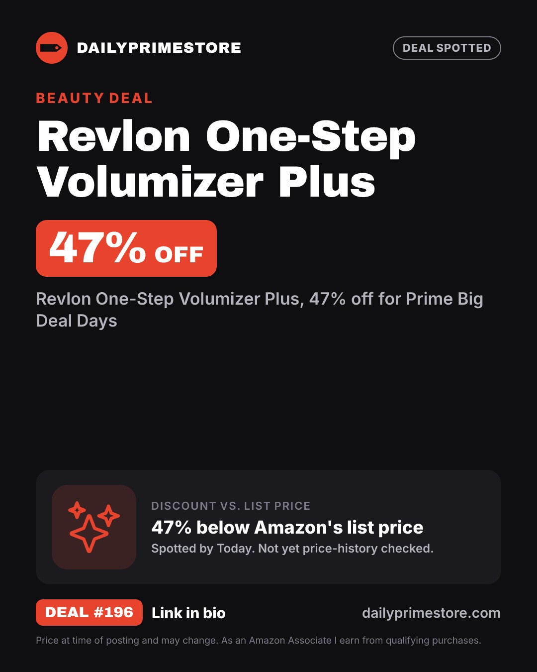 47% off: Revlon One-Step Volumizer Plus