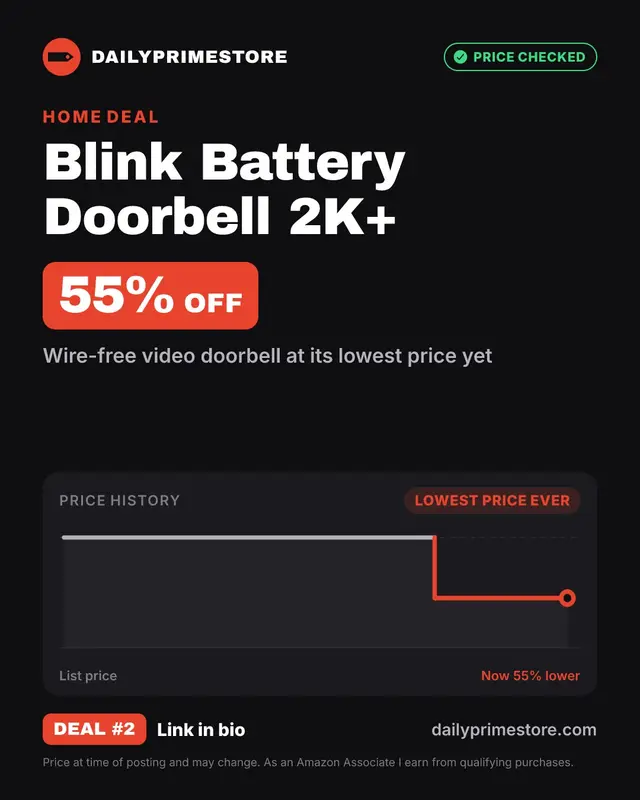 Blink Battery Doorbell 2K+