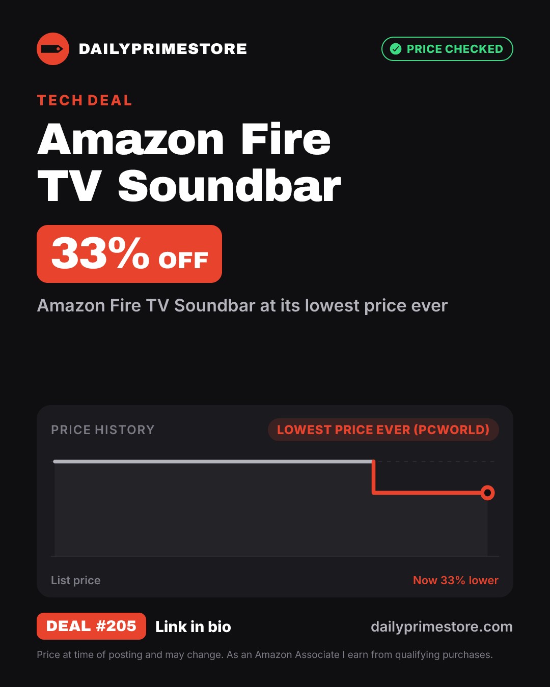 33% off: Amazon Fire TV Soundbar