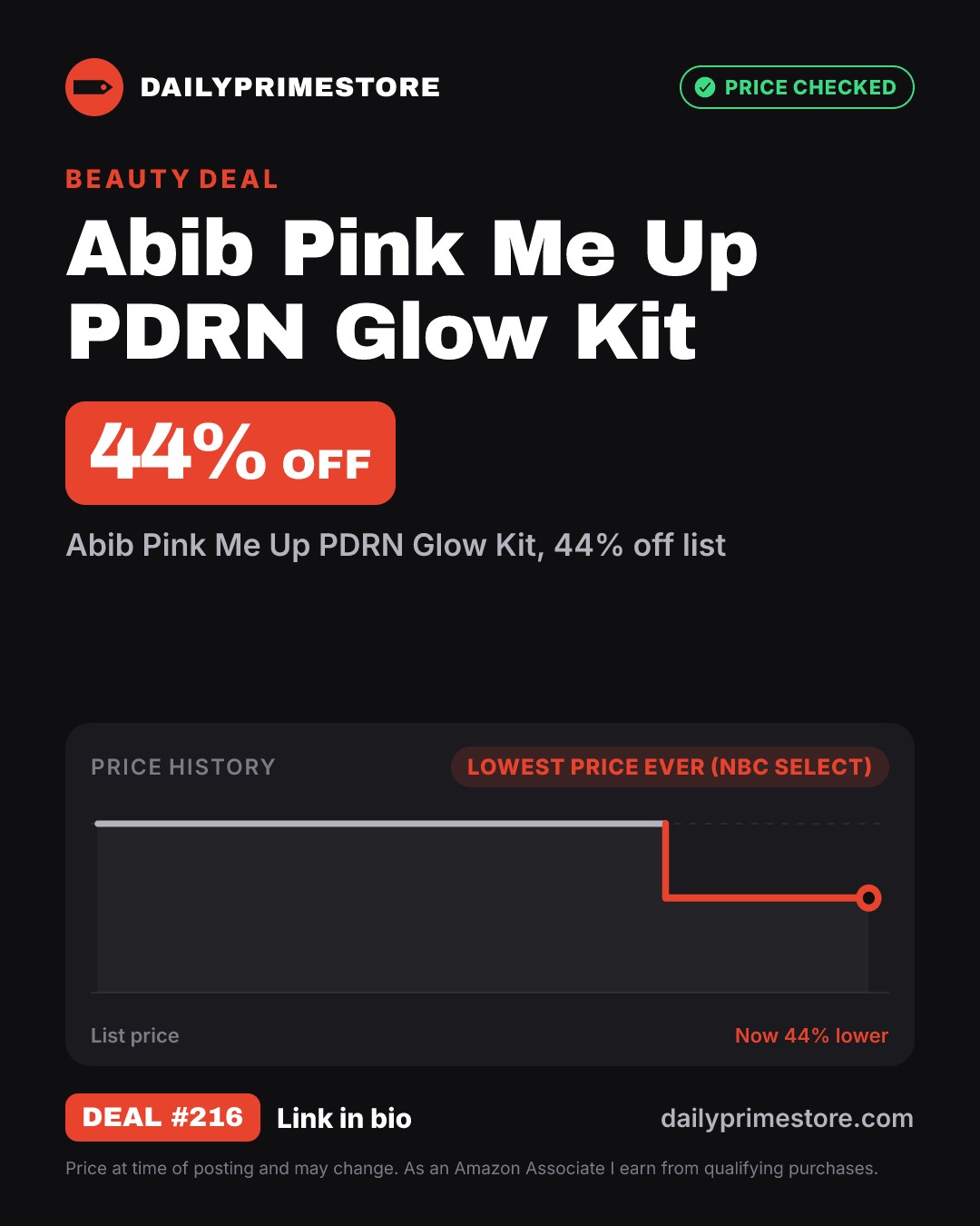 44% off: Abib Pink Me Up PDRN Glow Kit