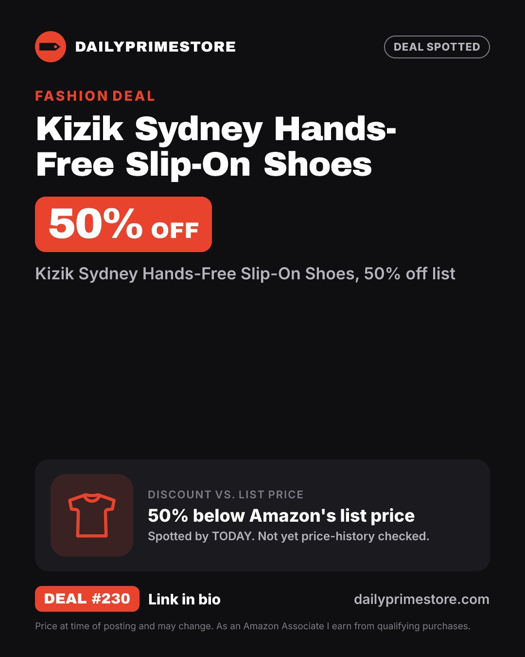 50% off: Kizik Sydney Hands-Free Slip-On Shoes