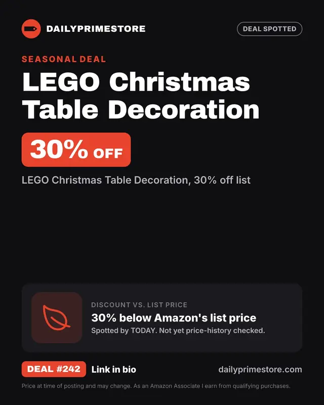 LEGO Christmas Table Decoration