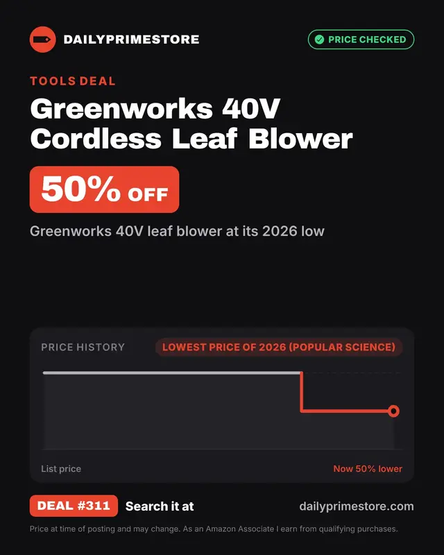 Greenworks 40V Cordless Leaf Blower