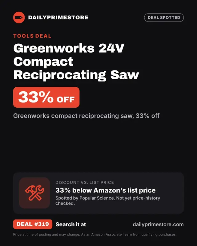 Greenworks 24V Compact Reciprocating Saw