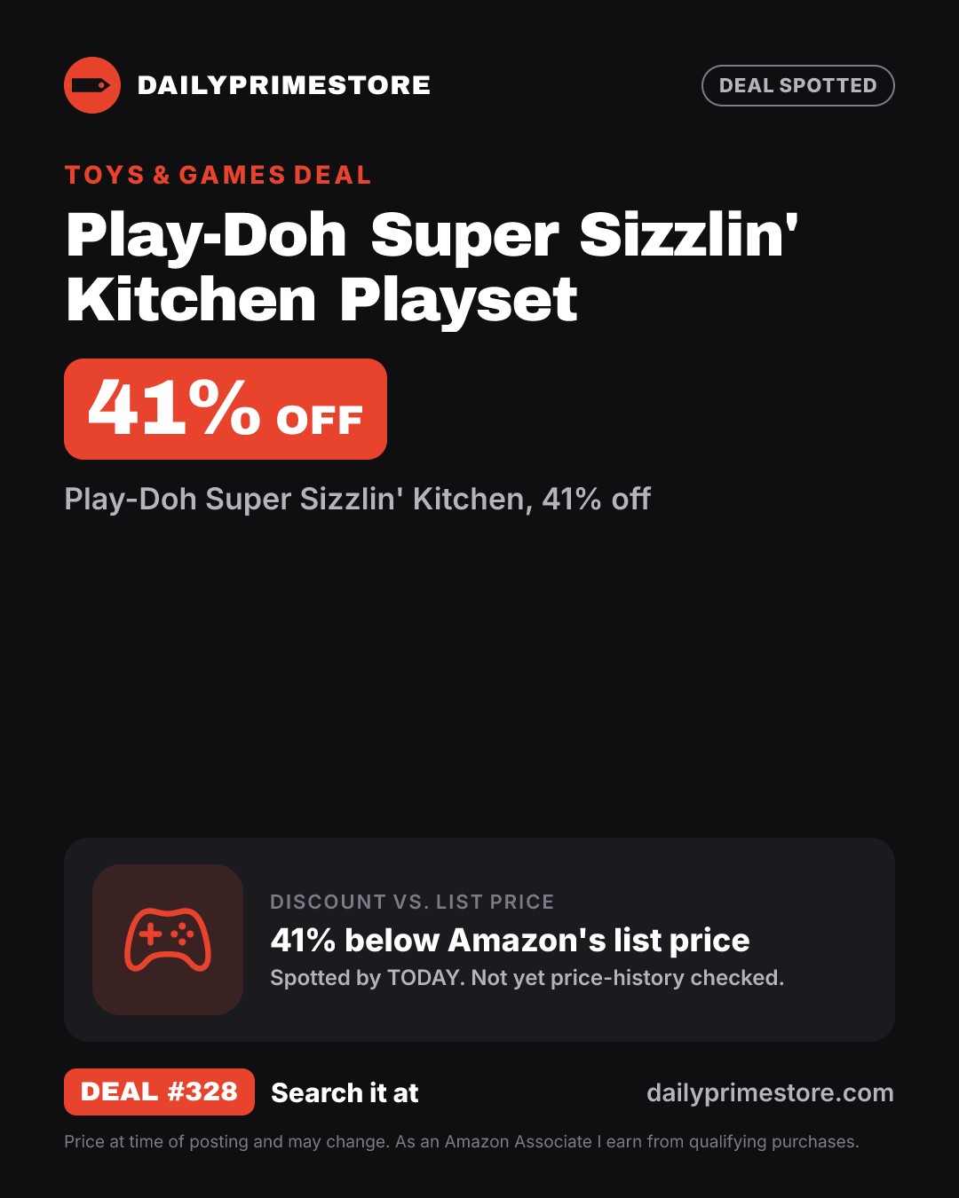 41% off: Play-Doh Super Sizzlin' Kitchen Playset