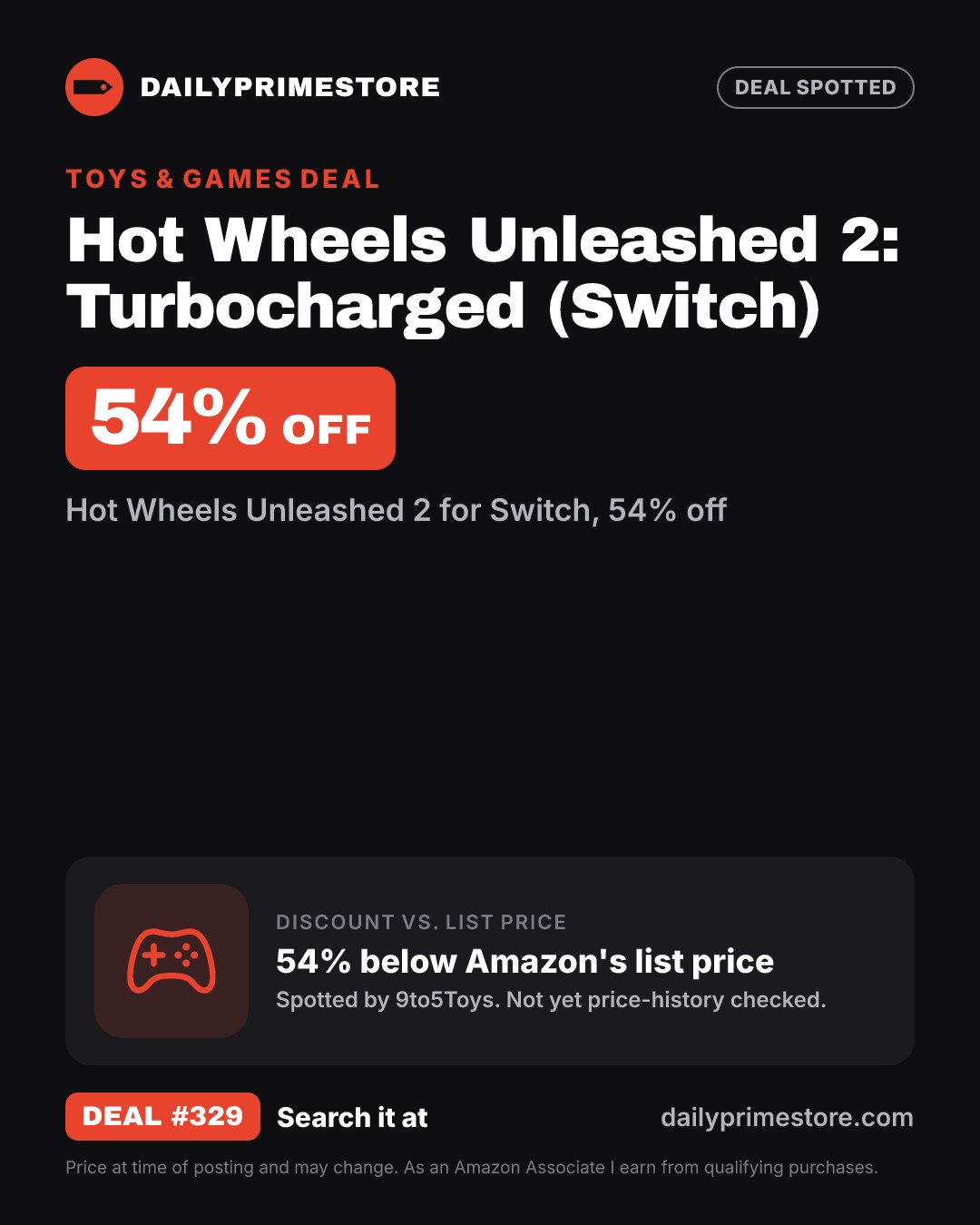 54% off: Hot Wheels Unleashed 2: Turbocharged (Switch)