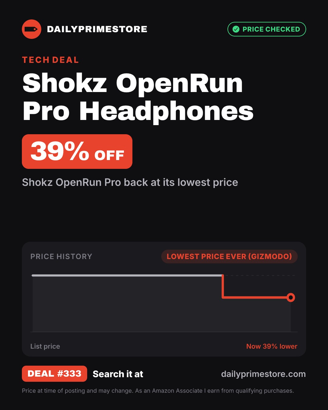 39% off: Shokz OpenRun Pro Headphones