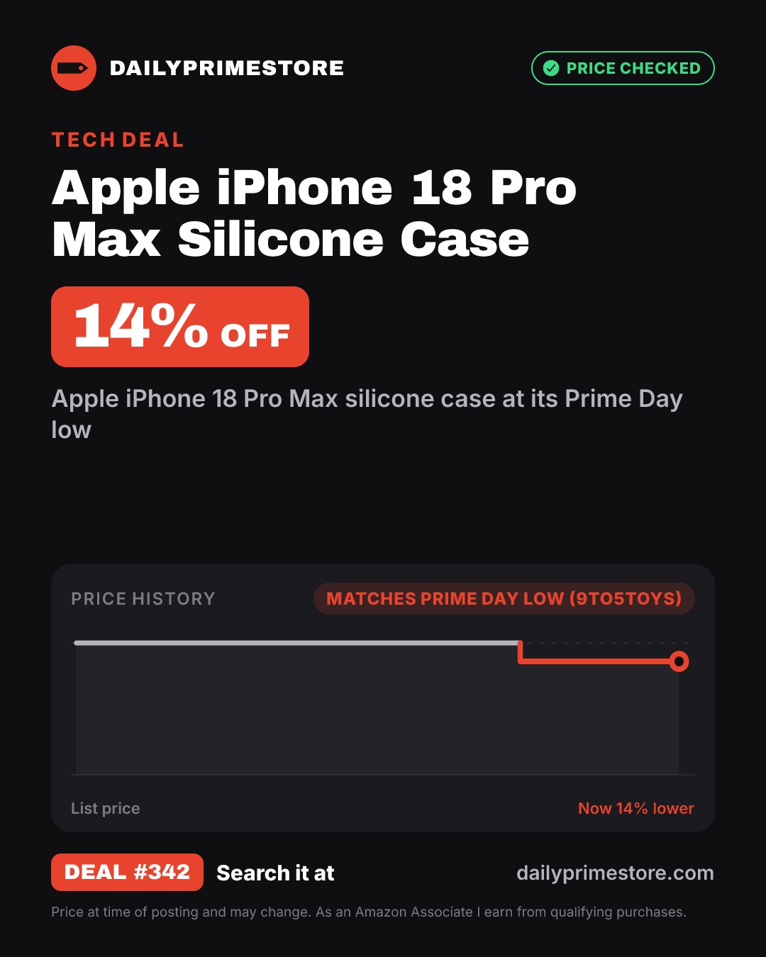 14% off: Apple iPhone 18 Pro Max Silicone Case