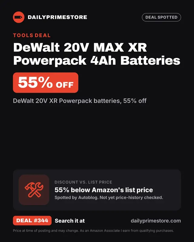 DeWalt 20V MAX XR Powerpack 4Ah Batteries
