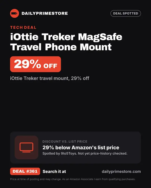 iOttie Treker MagSafe Travel Phone Mount