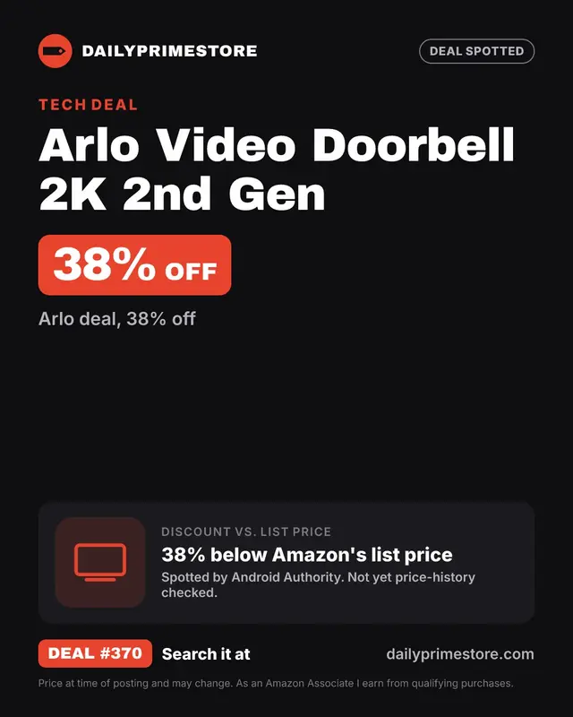 Arlo Video Doorbell 2K 2nd Gen