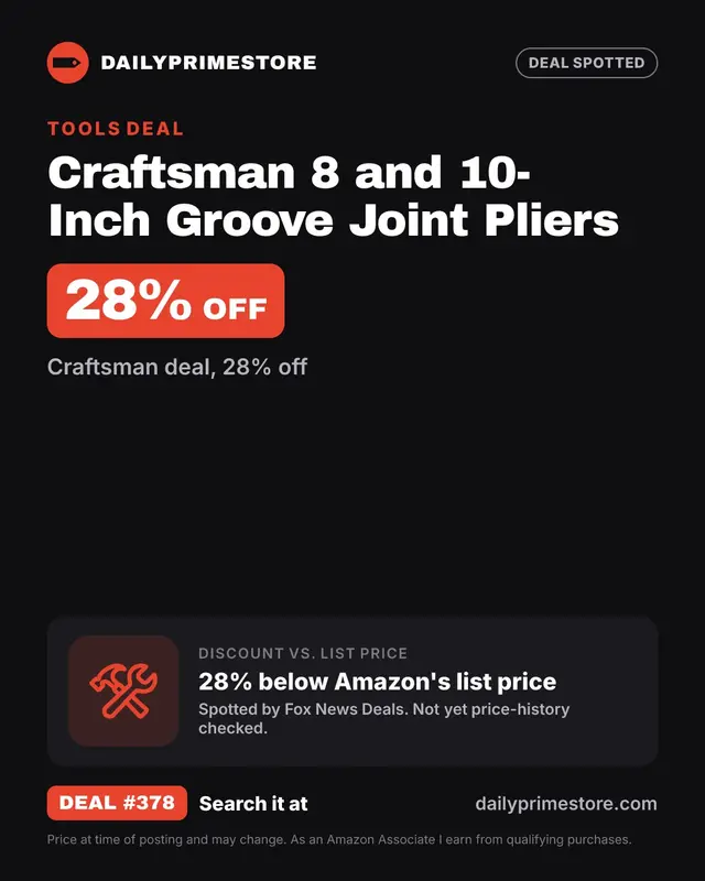 Craftsman 8 and 10-Inch Groove Joint Pliers