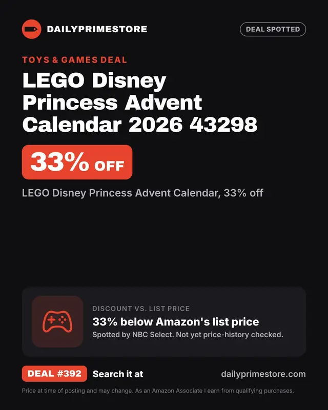 LEGO Disney Princess Advent Calendar 2026 43298