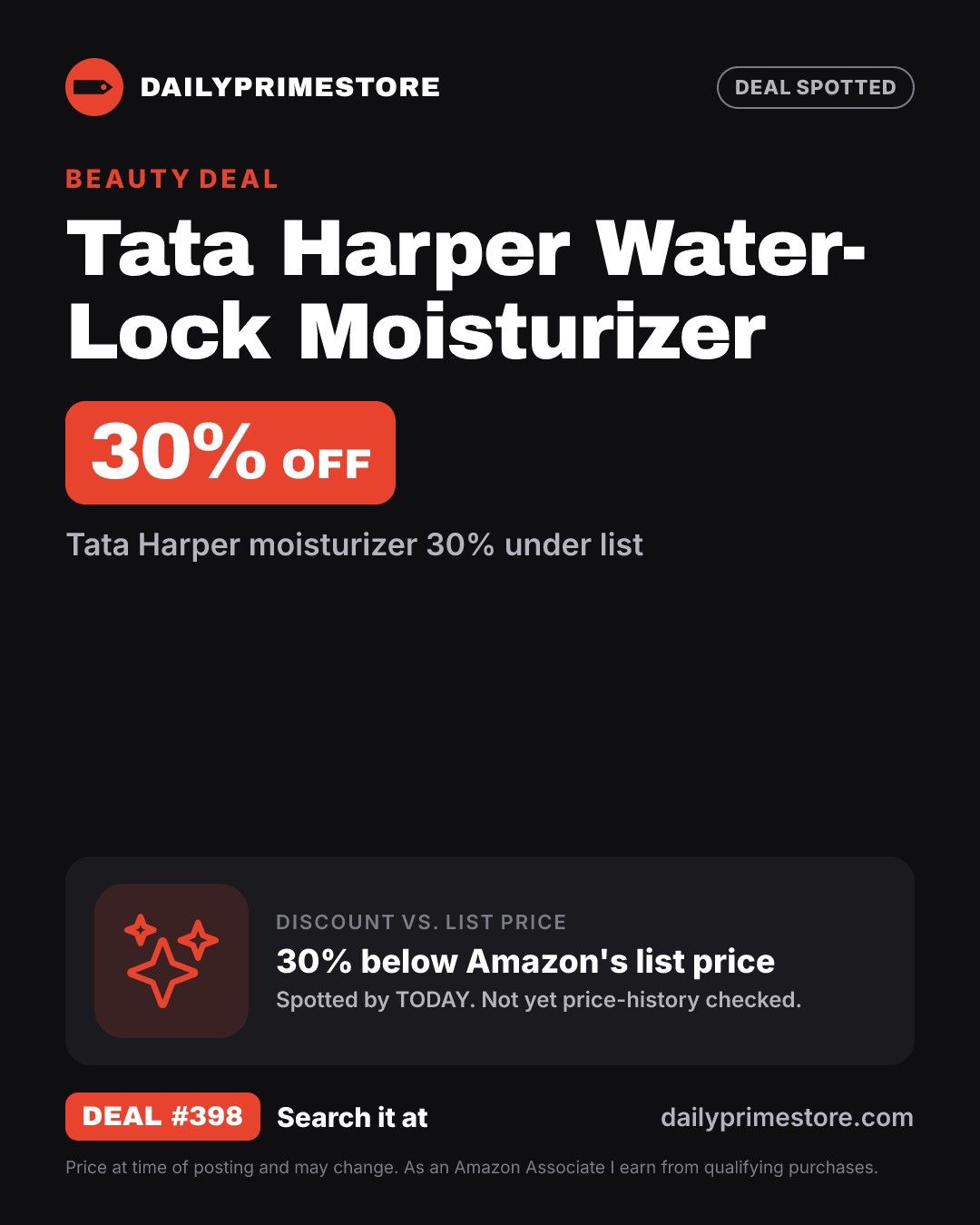 30% off: Tata Harper Water-Lock Moisturizer