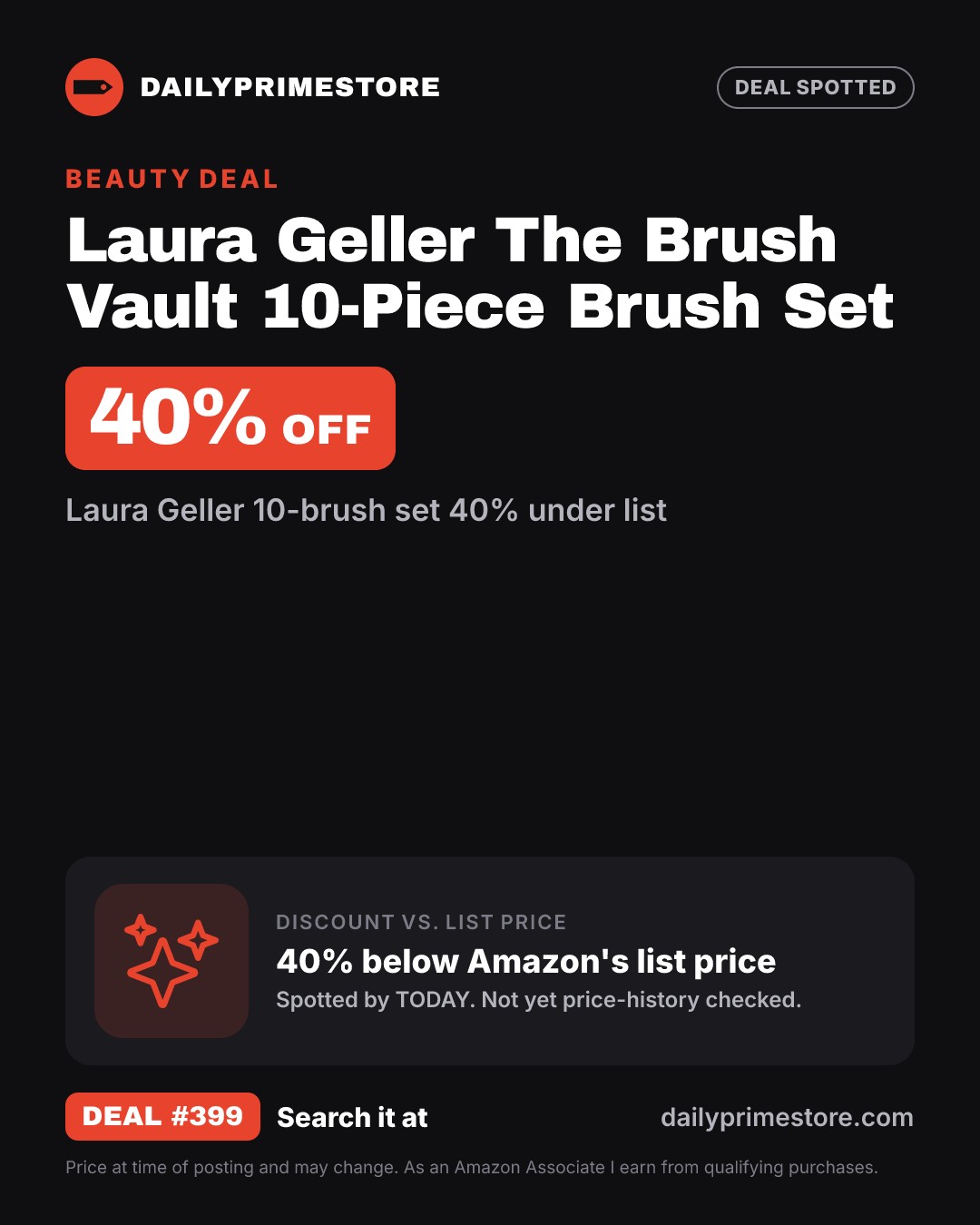 40% off: Laura Geller The Brush Vault 10-Piece Brush Set