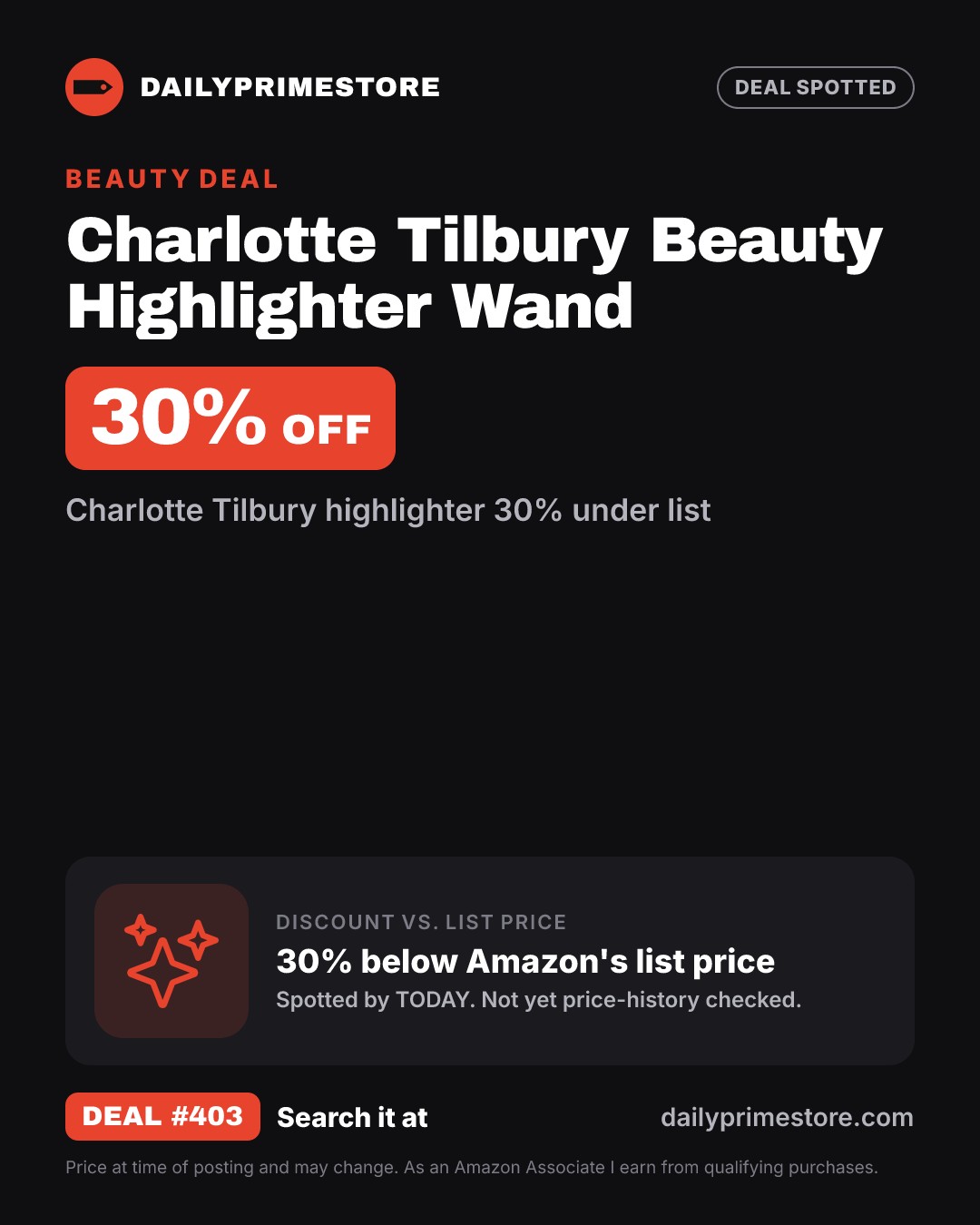 30% off: Charlotte Tilbury Beauty Highlighter Wand