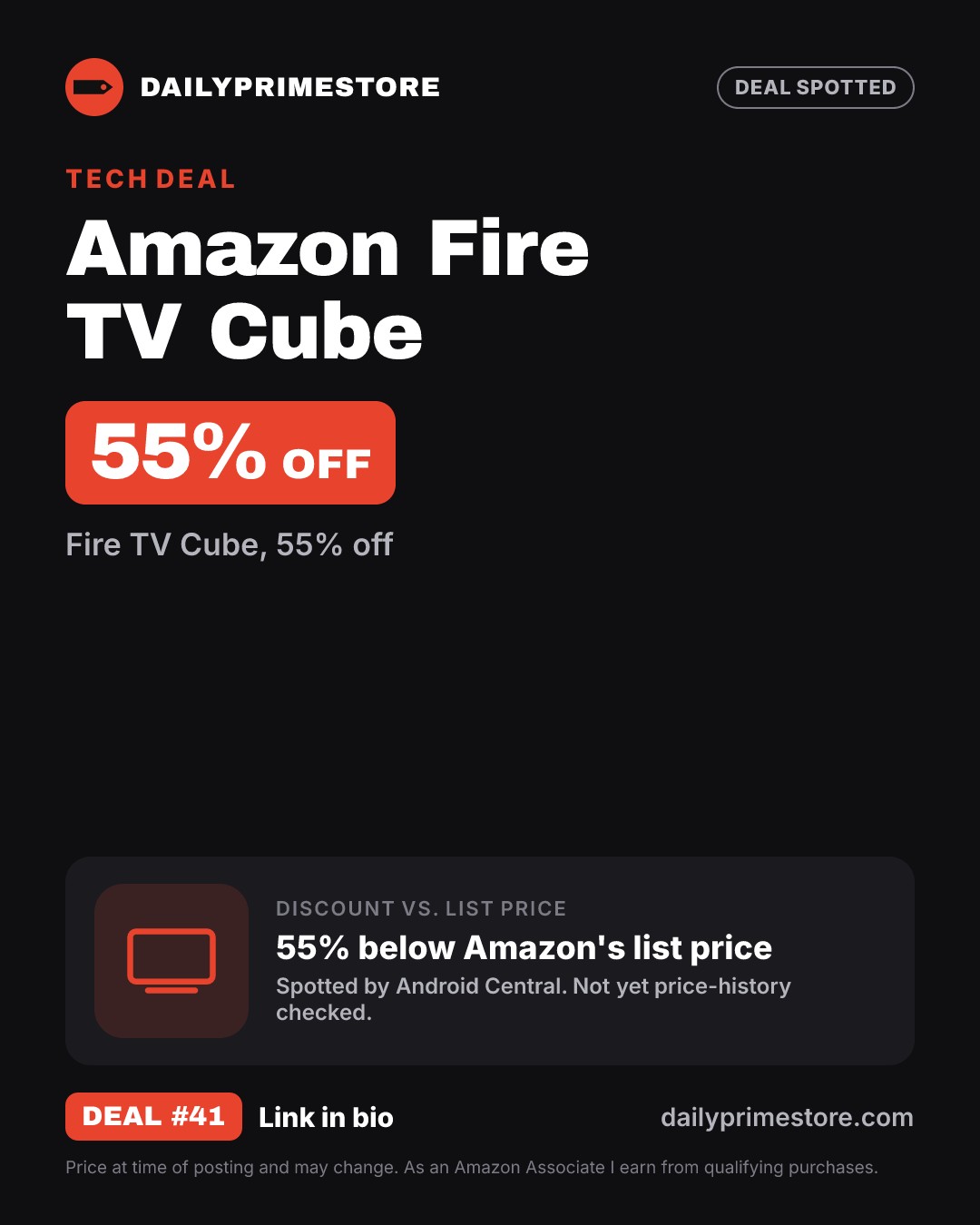 55% off: Amazon Fire TV Cube