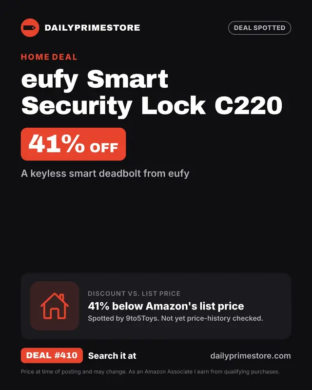 41% off: eufy Smart Security Lock C220