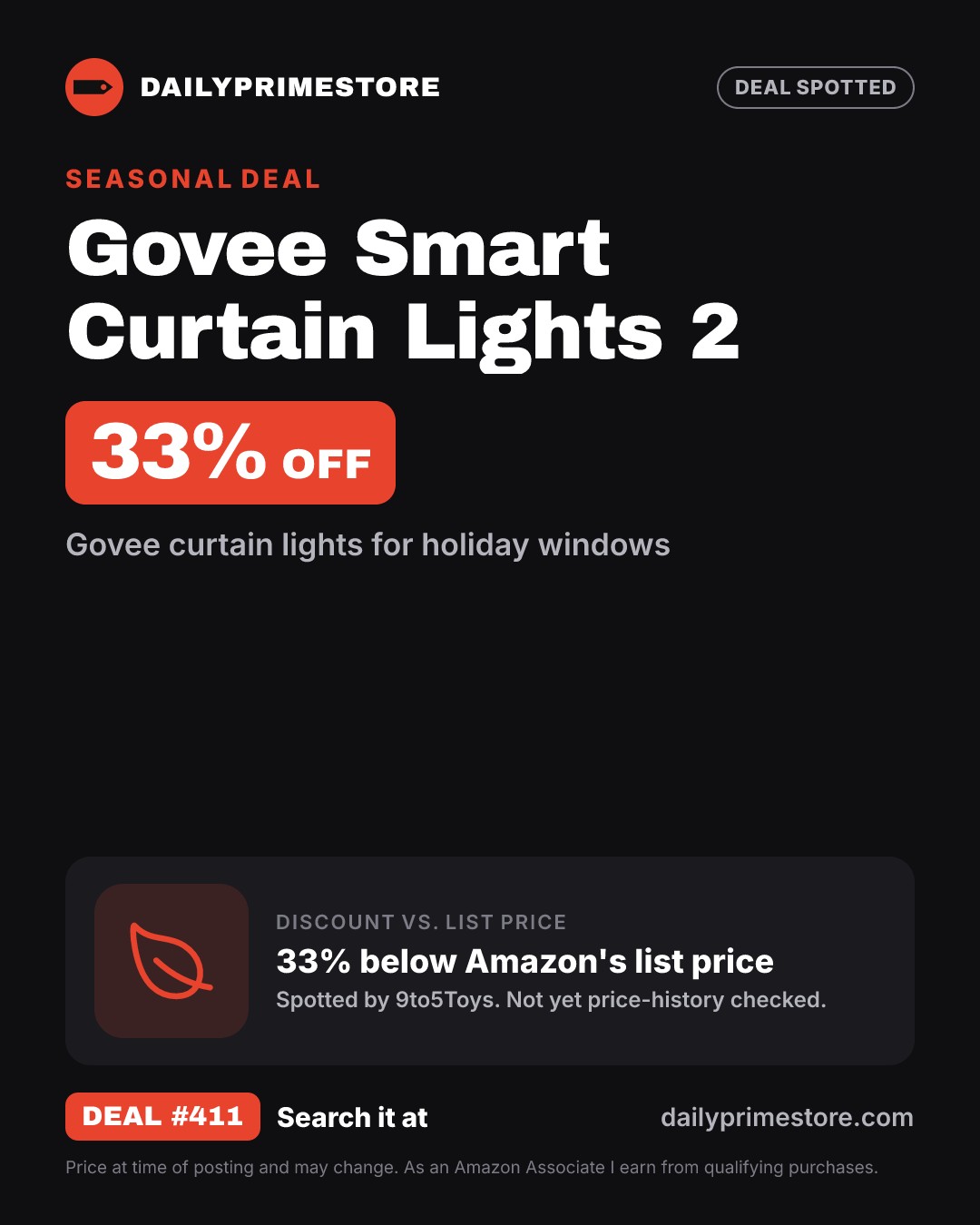 33% off: Govee Smart Curtain Lights 2
