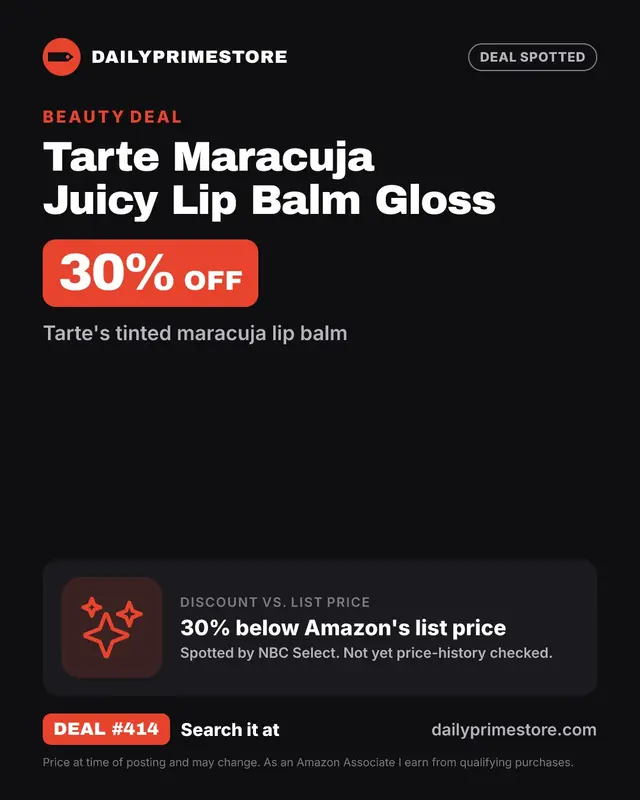 30% off: Tarte Maracuja Juicy Lip Balm Gloss