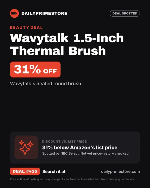 31% off: Wavytalk 1.5-Inch Thermal Brush