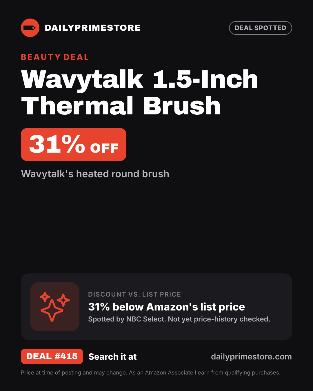 31% off: Wavytalk 1.5-Inch Thermal Brush