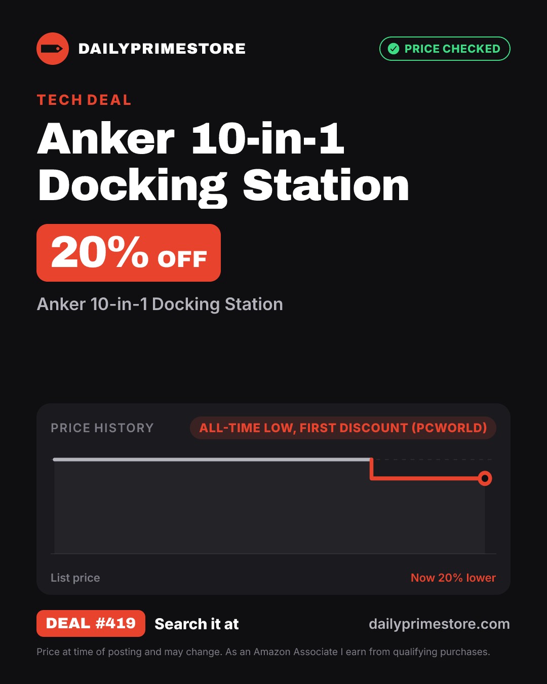20% off: Anker 10-in-1 Docking Station