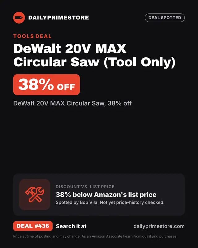 DeWalt 20V MAX Circular Saw (Tool Only)