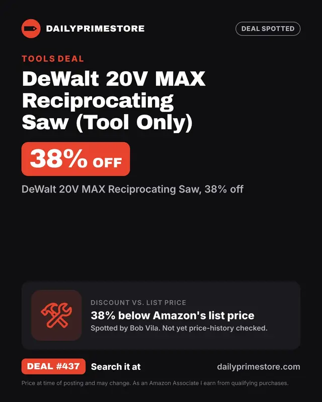 DeWalt 20V MAX Reciprocating Saw (Tool Only)