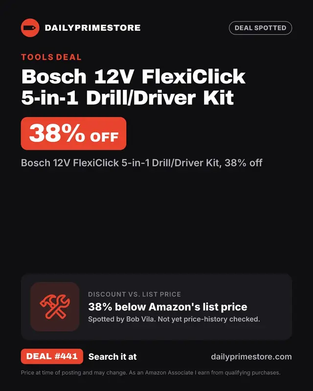 Bosch 12V FlexiClick 5-in-1 Drill/Driver Kit