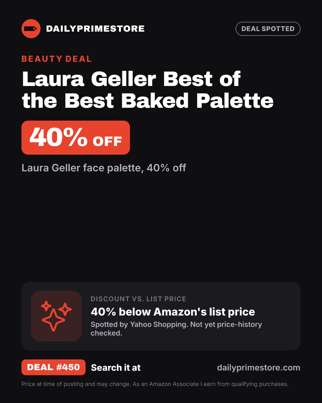 40% off: Laura Geller Best of the Best Baked Palette