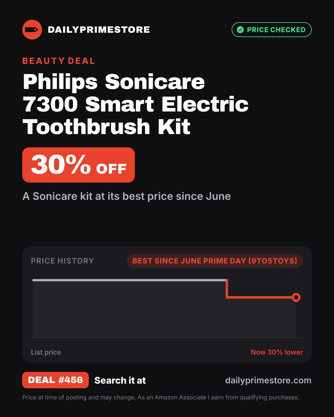 30% off: Philips Sonicare 7300 Smart Electric Toothbrush Kit