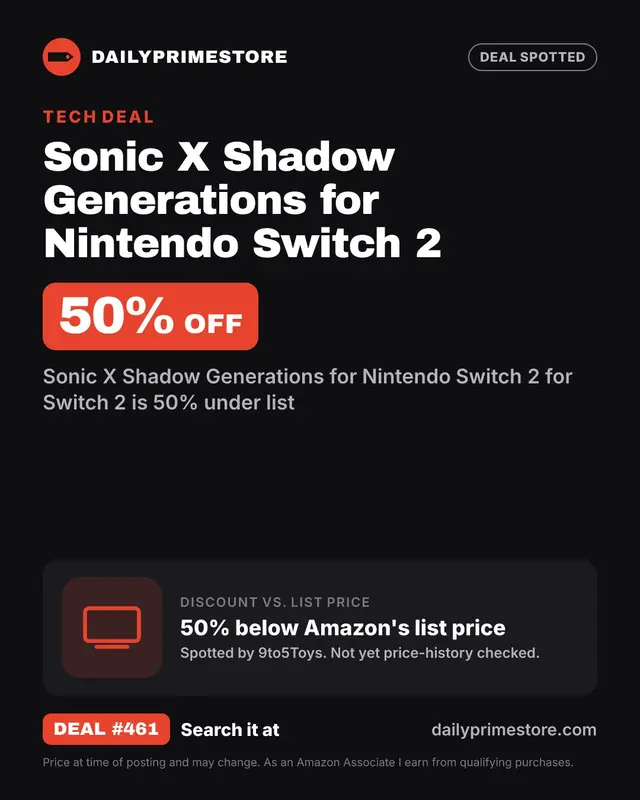 Sonic X Shadow Generations for Nintendo Switch 2