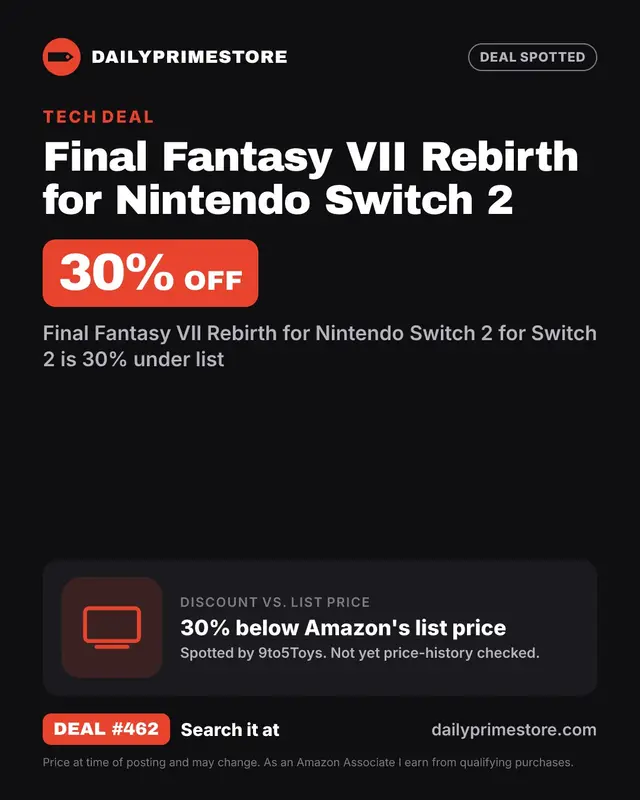 Final Fantasy VII Rebirth for Nintendo Switch 2