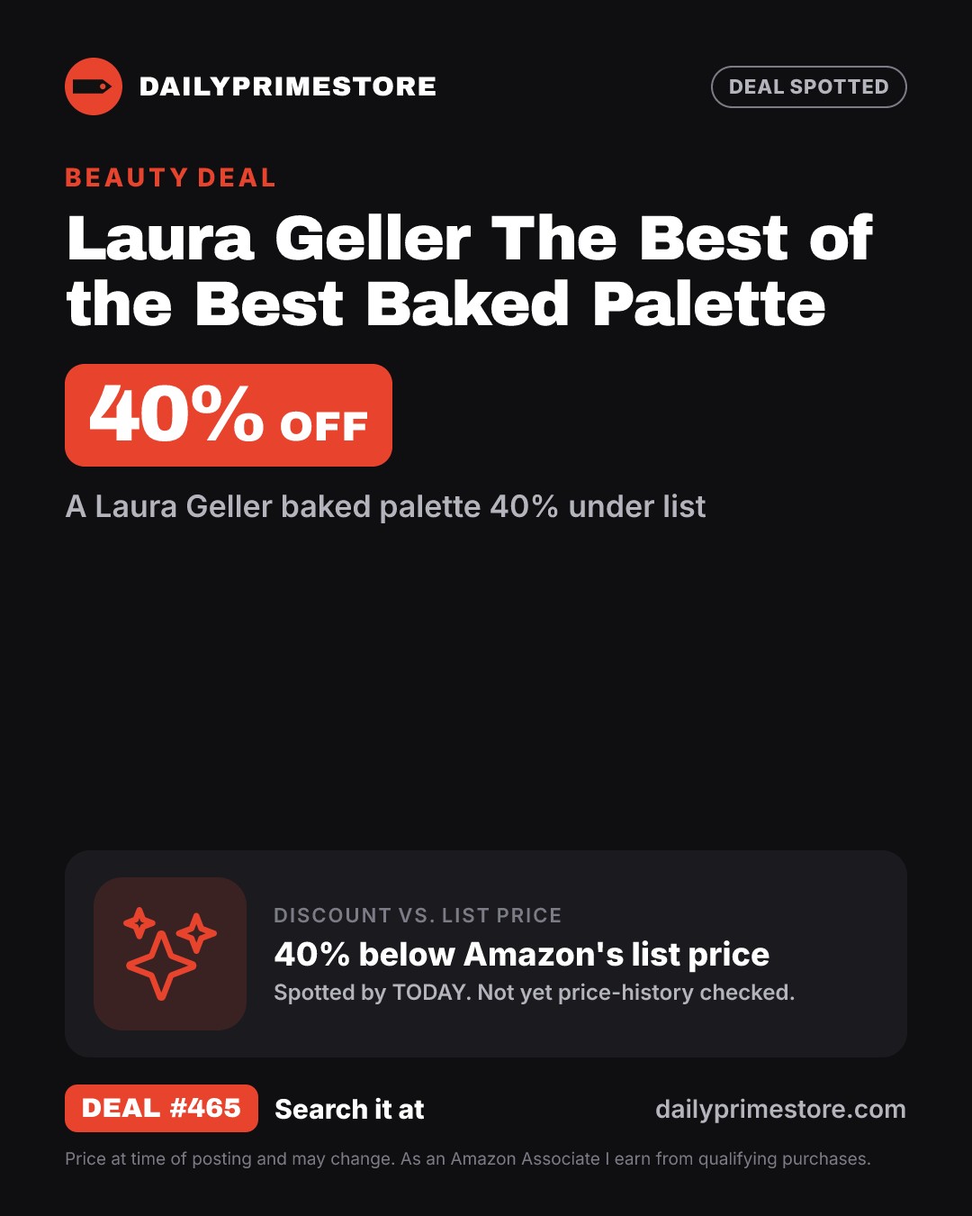 40% off: Laura Geller The Best of the Best Baked Palette